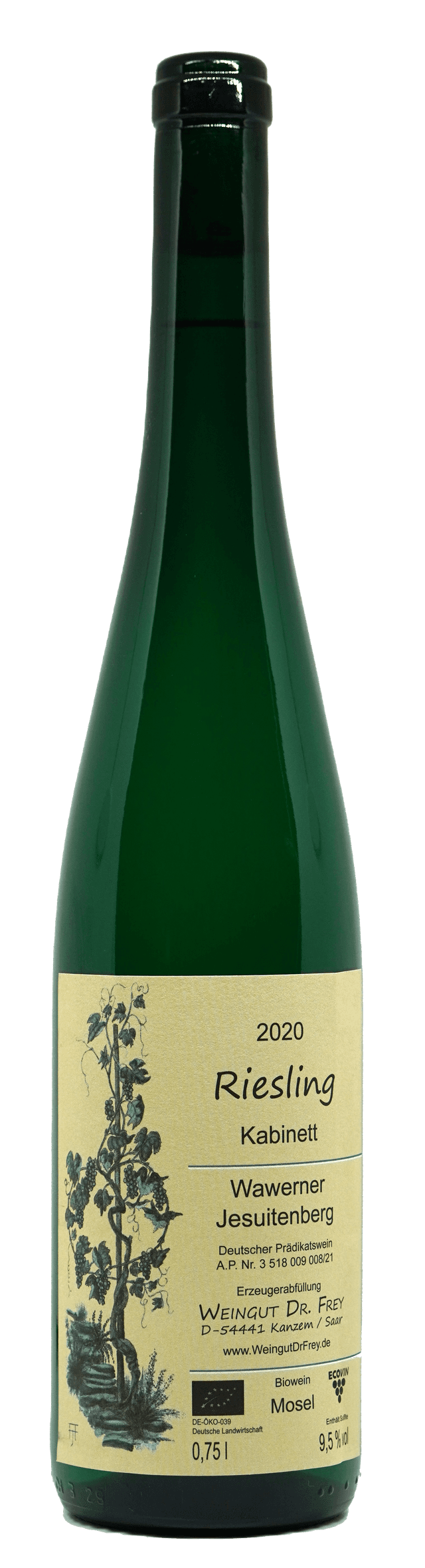 Dr. Frey - Riesling Wawerner Jesuitenberg Kabinett lieblich 2020