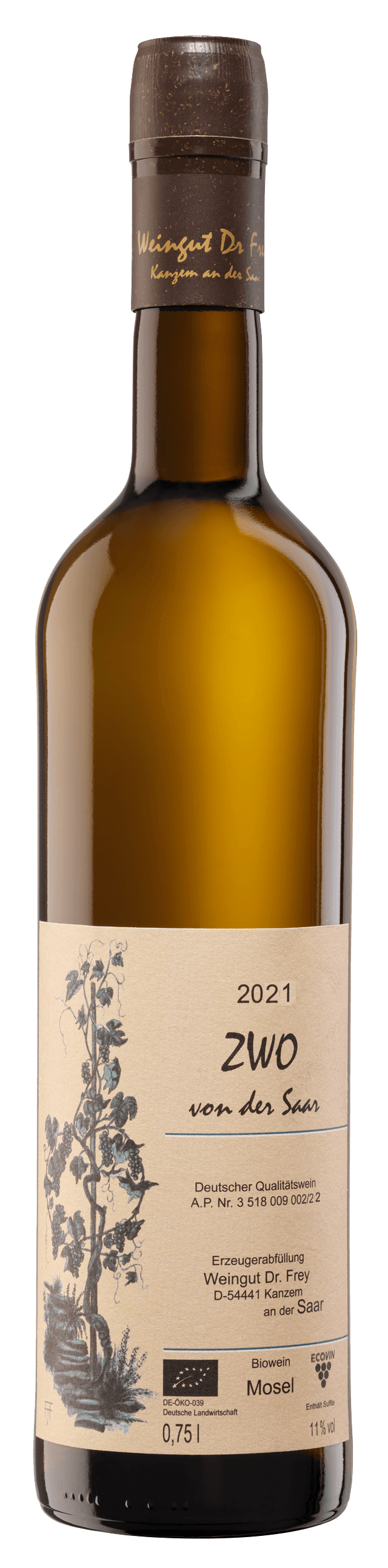 Dr. Frey - ZWO von der Saar Halbtrocken 2022